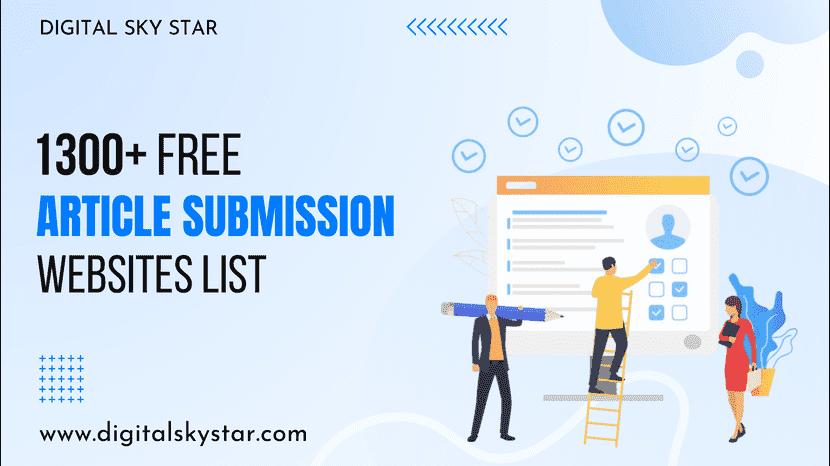 1300+ FREE Article Submission Websites List 2024